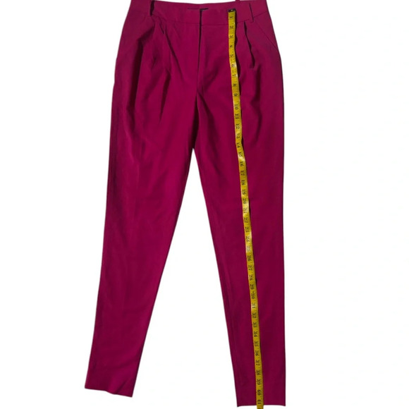 MONIKA CHIANG Elegant Hot Pink Wool Blend Trouser - Picture 11 of 14